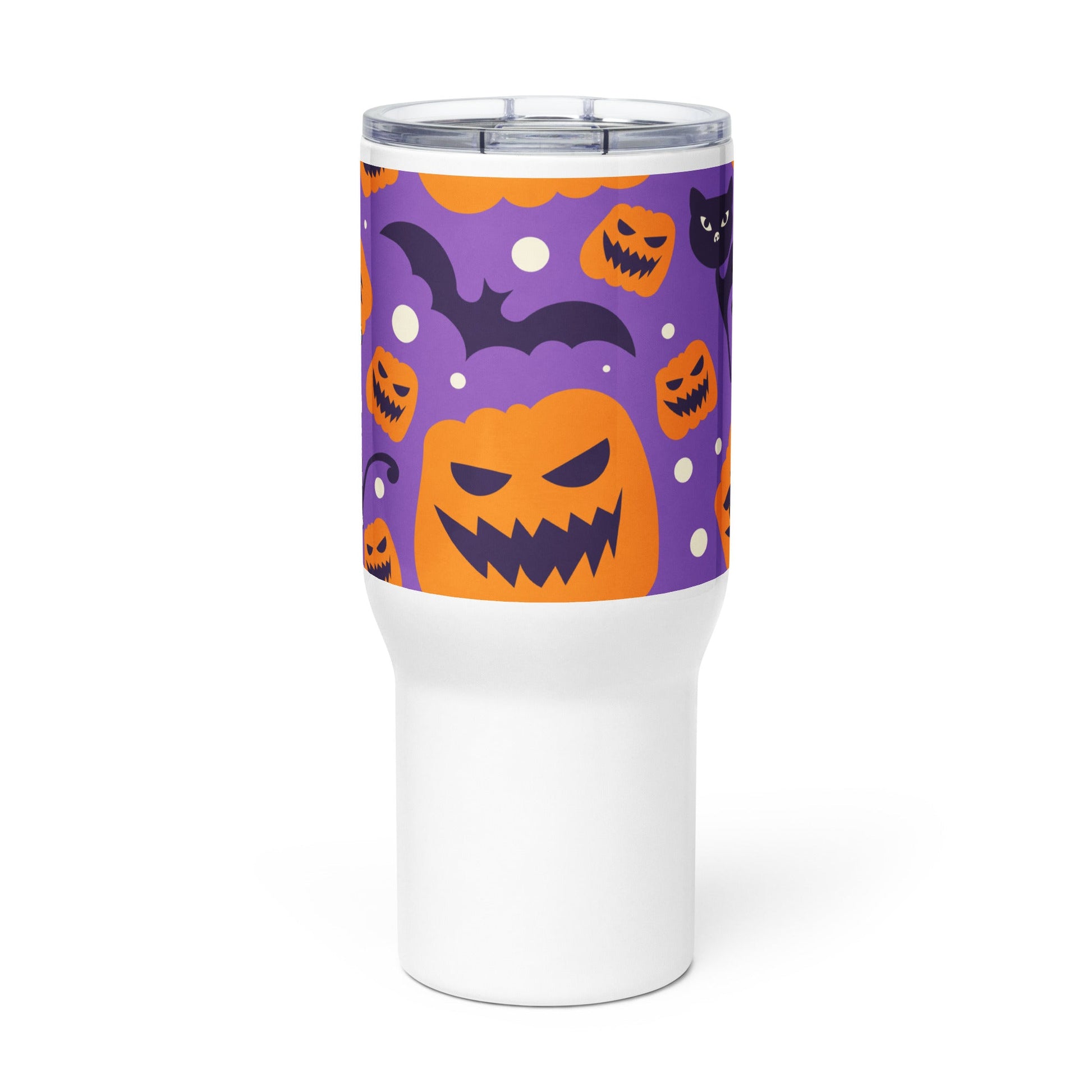 Spooky & Cute Personalized Travel Mugs | Customizable Drinkware On the Go | Travel mug with a handle