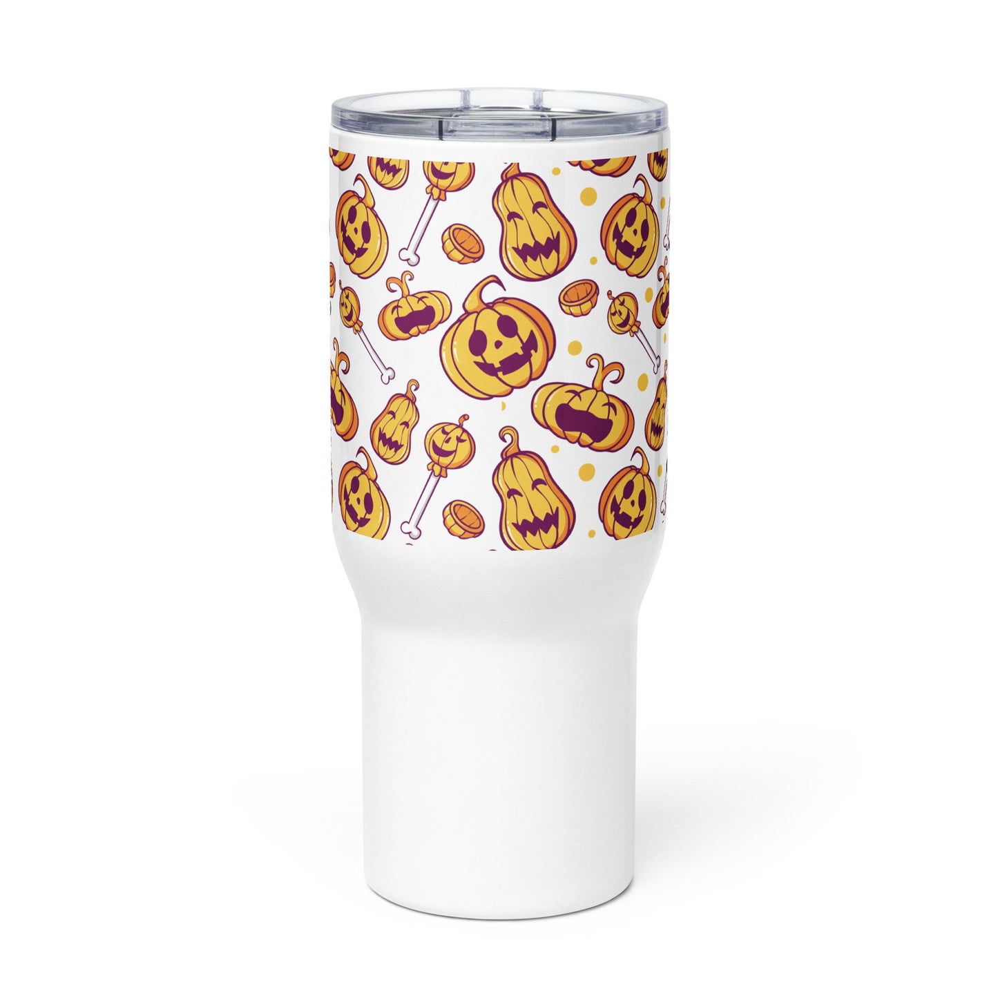 Spooky & Cute Personalized Travel Mugs | Customizable Drinkware On the Go | Travel mug with a handle