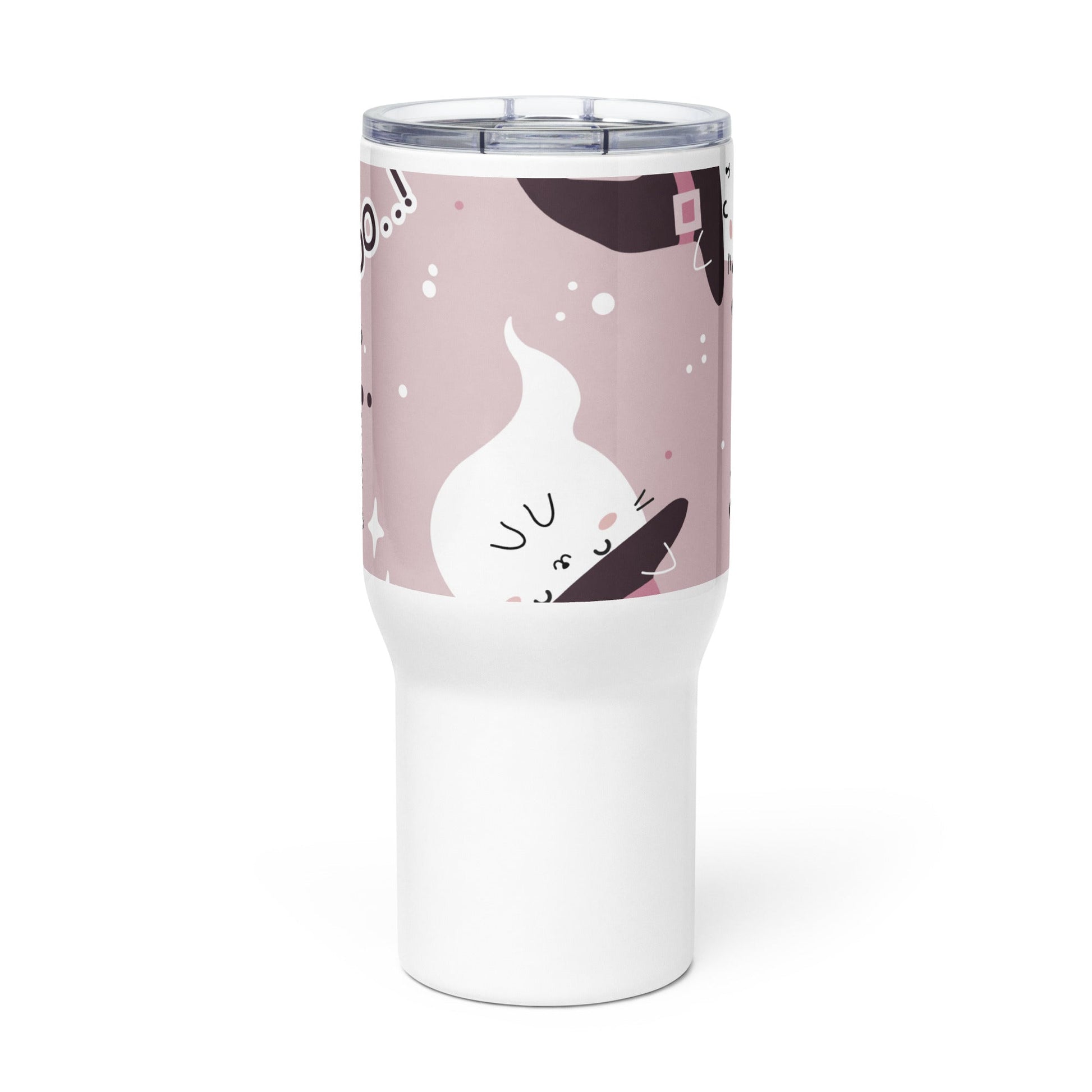 Spooky & Cute Personalized Travel Mugs | Customizable Drinkware On the Go | Travel mug with a handle