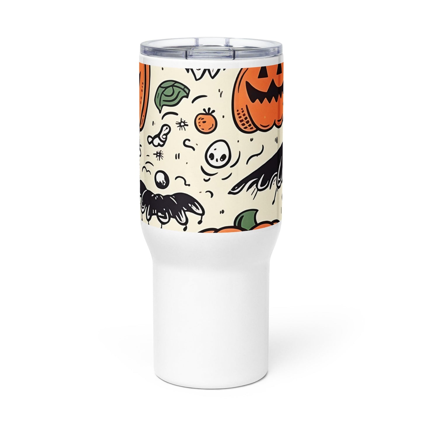 Spooky & Cute Personalized Travel Mugs | Customizable Drinkware On the Go | Travel mug with a handle