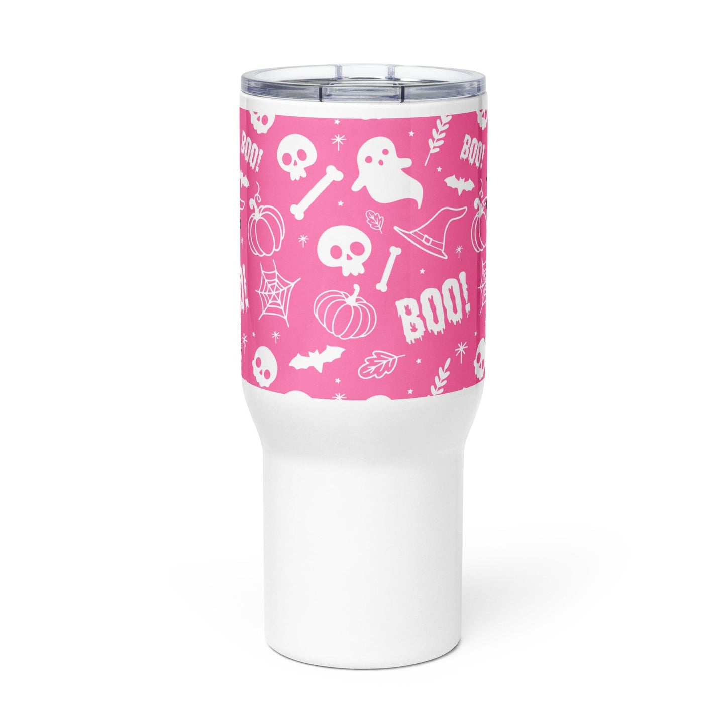 Spooky & Cute Personalized Travel Mugs | Customizable Drinkware On the Go | Travel mug with a handle