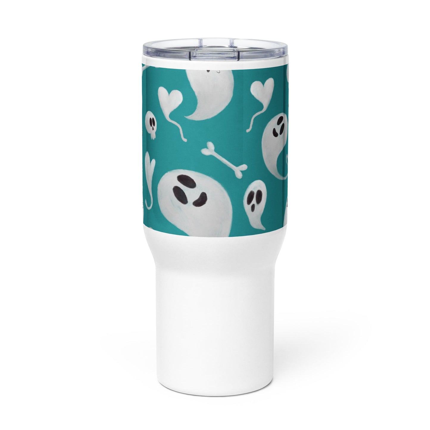 Spooky & Cute Personalized Travel Mugs | Customizable Drinkware On the Go | Travel mug with a handle