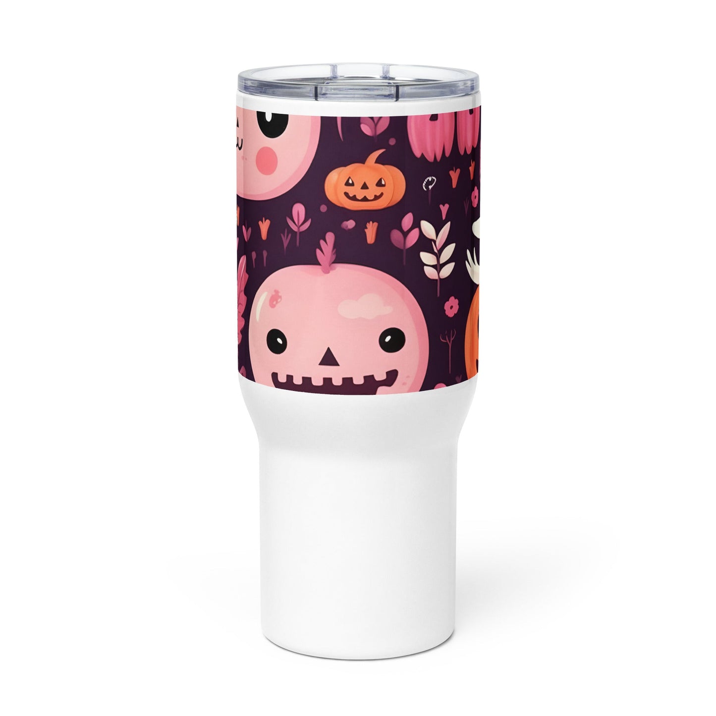 Spooky & Cute Personalized Travel Mugs | Customizable Drinkware On the Go | Travel mug with a handle