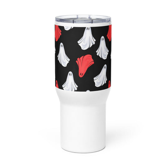 Spooky & Cute Personalized Travel Mugs | Customizable Drinkware On the Go | Travel mug with a handle