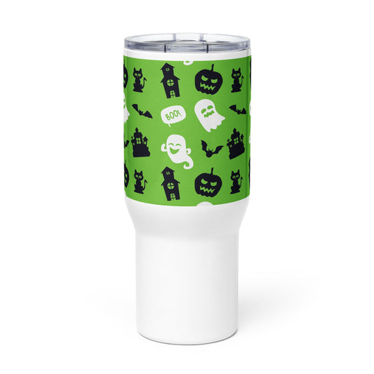 Spooky & Cute Personalized Travel Mugs | Customizable Drinkware On the Go | Travel mug with a handle