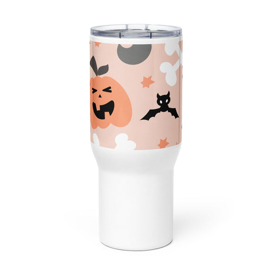 Spooky & Cute Personalized Travel Mugs | Customizable Drinkware On the Go | Travel mug with a handle