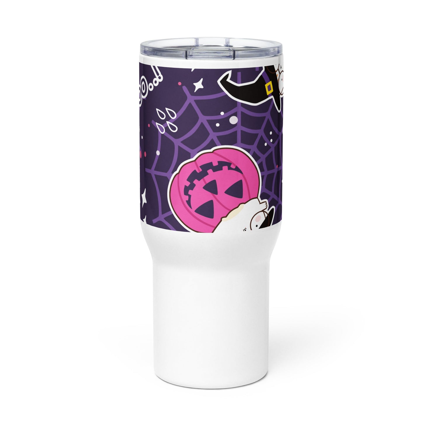 Spooky & Cute Personalized Travel Mugs | Customizable Drinkware On the Go | Travel mug with a handle