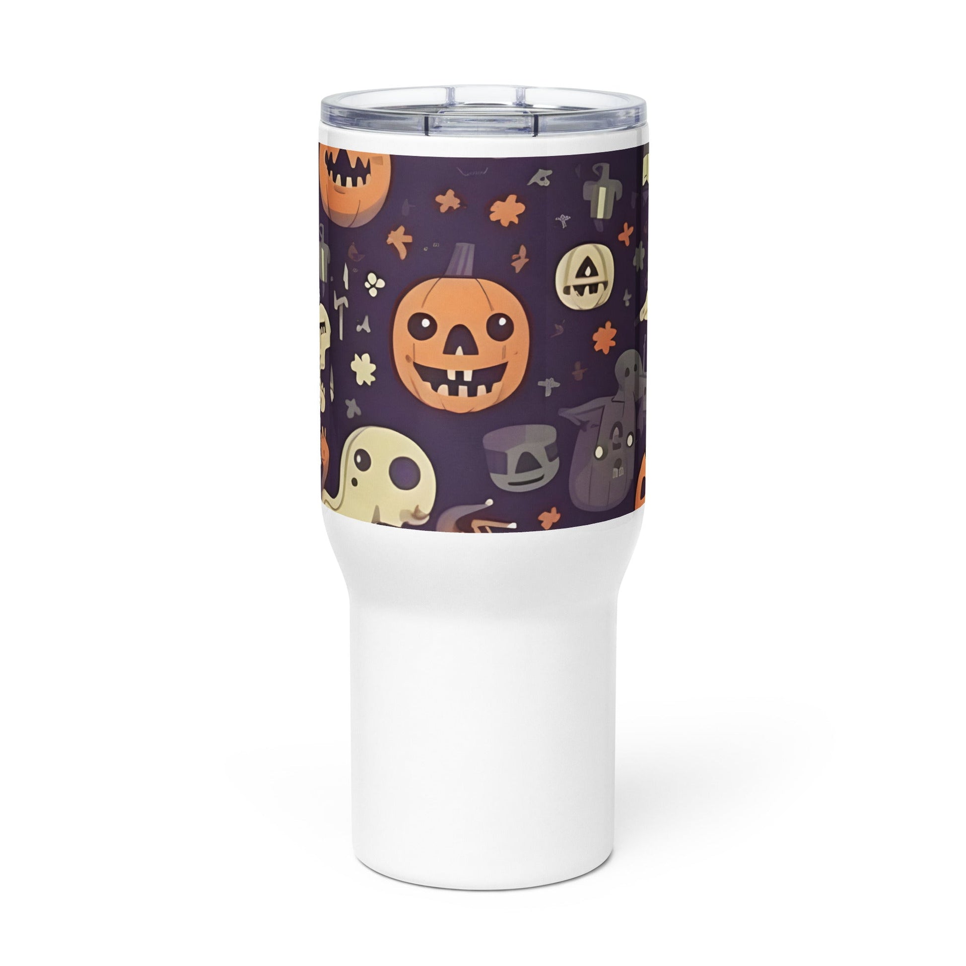 Spooky & Cute Personalized Travel Mugs | Customizable Drinkware On the Go | Travel mug with a handle