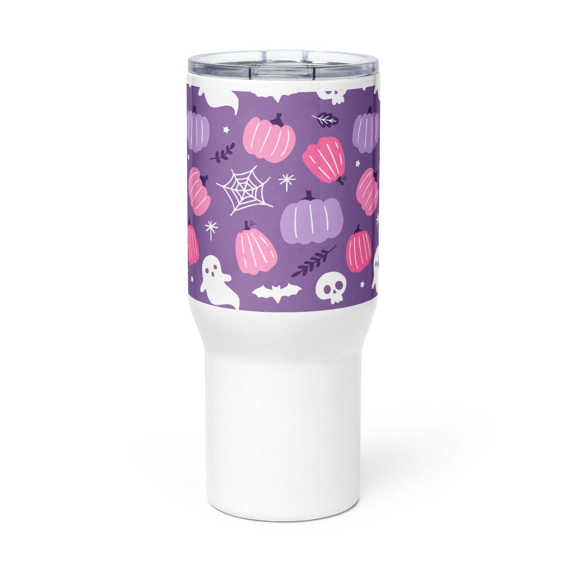 Spooky & Cute Personalized Travel Mugs | Customizable Drinkware On the Go | Travel mug with a handle