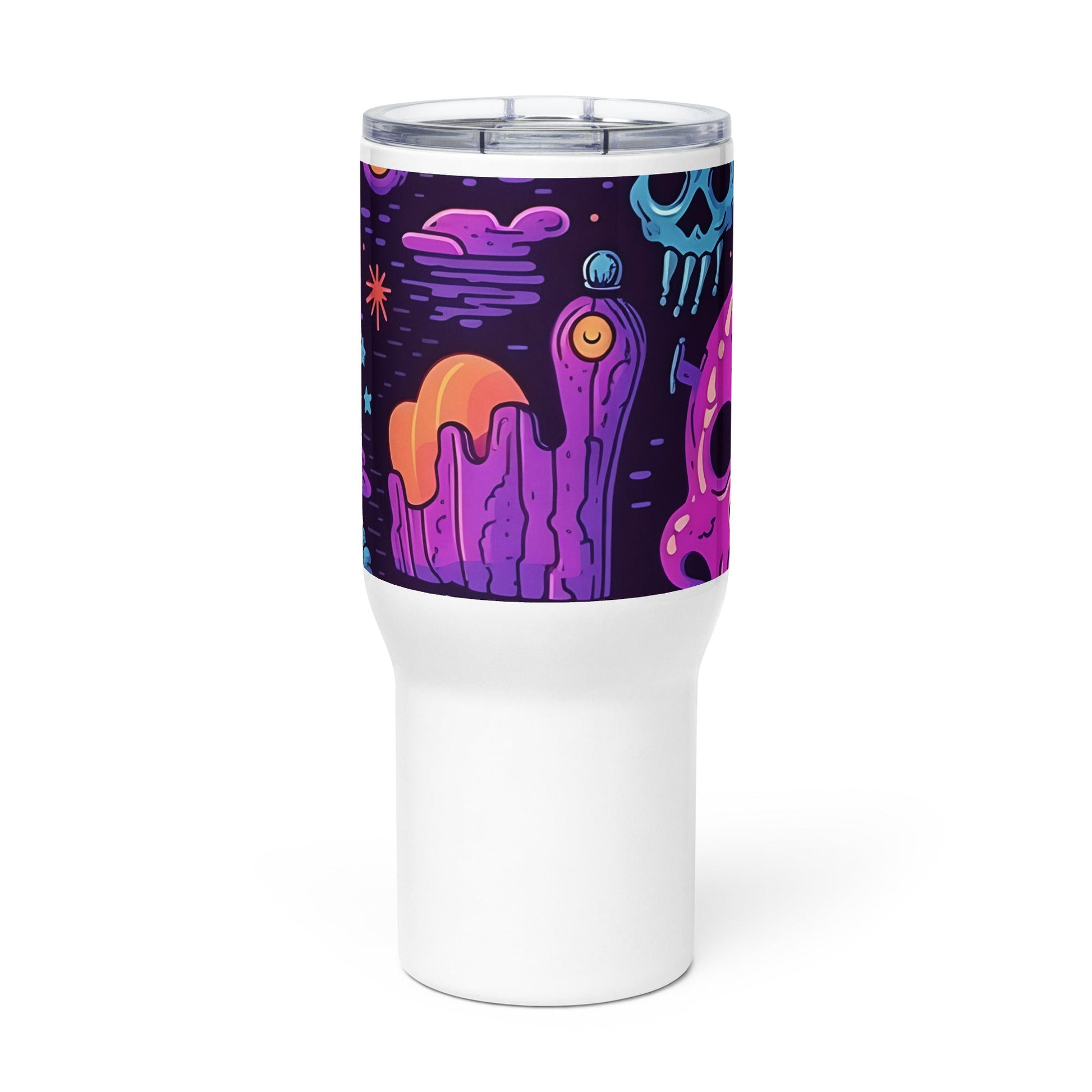 Spooky & Cute Personalized Travel Mugs | Customizable Drinkware On the Go | Travel mug with a handle