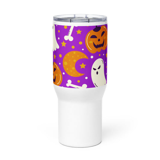 Spooky & Cute Personalized Travel Mugs | Customizable Drinkware On the Go | Travel mug with a handle