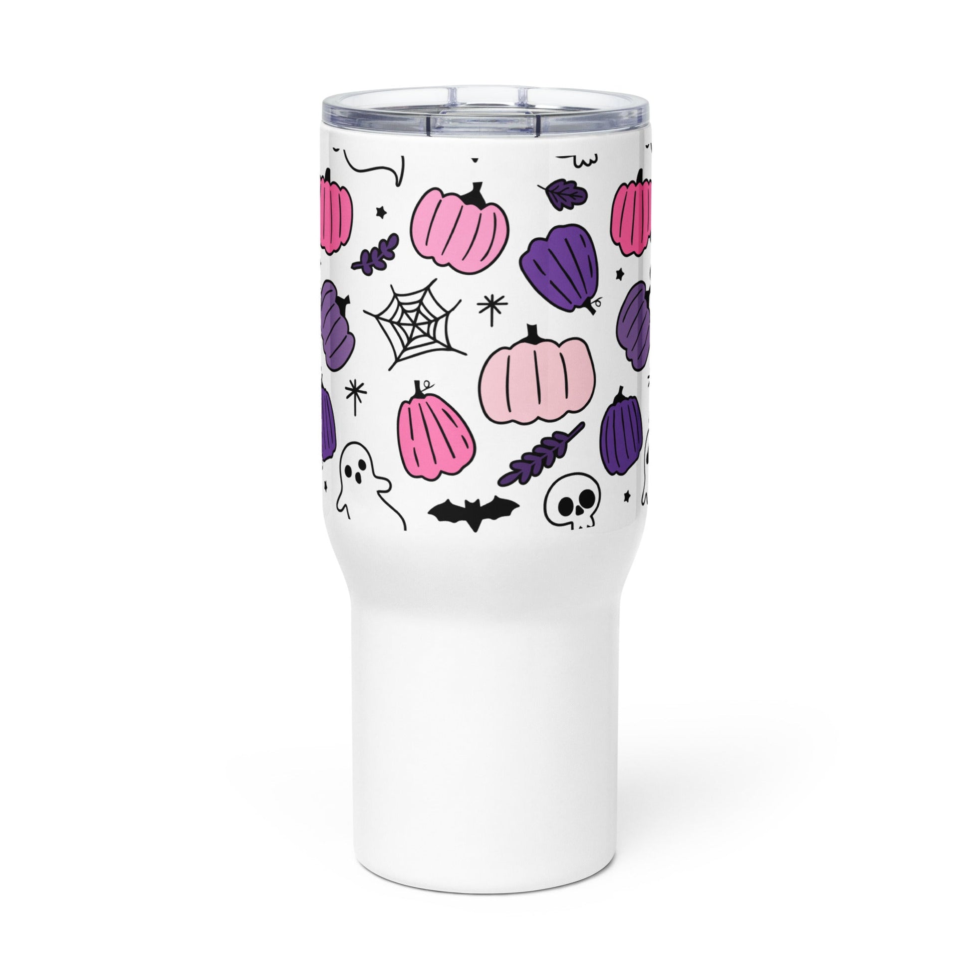 Spooky & Cute Personalized Travel Mugs | Customizable Drinkware On the Go | Travel mug with a handle