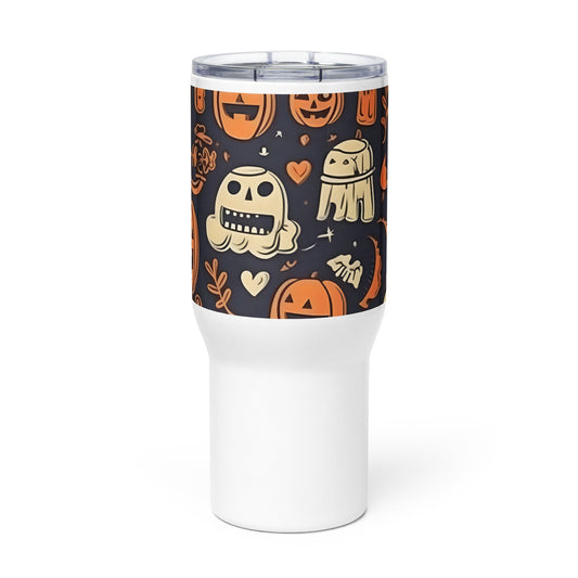 Spooky & Cute Personalized Travel Mugs | Customizable Drinkware On the Go | Travel mug with a handle