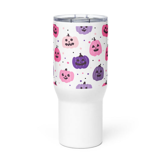 Spooky & Cute Personalized Travel Mugs | Customizable Drinkware On the Go | Travel mug with a handle