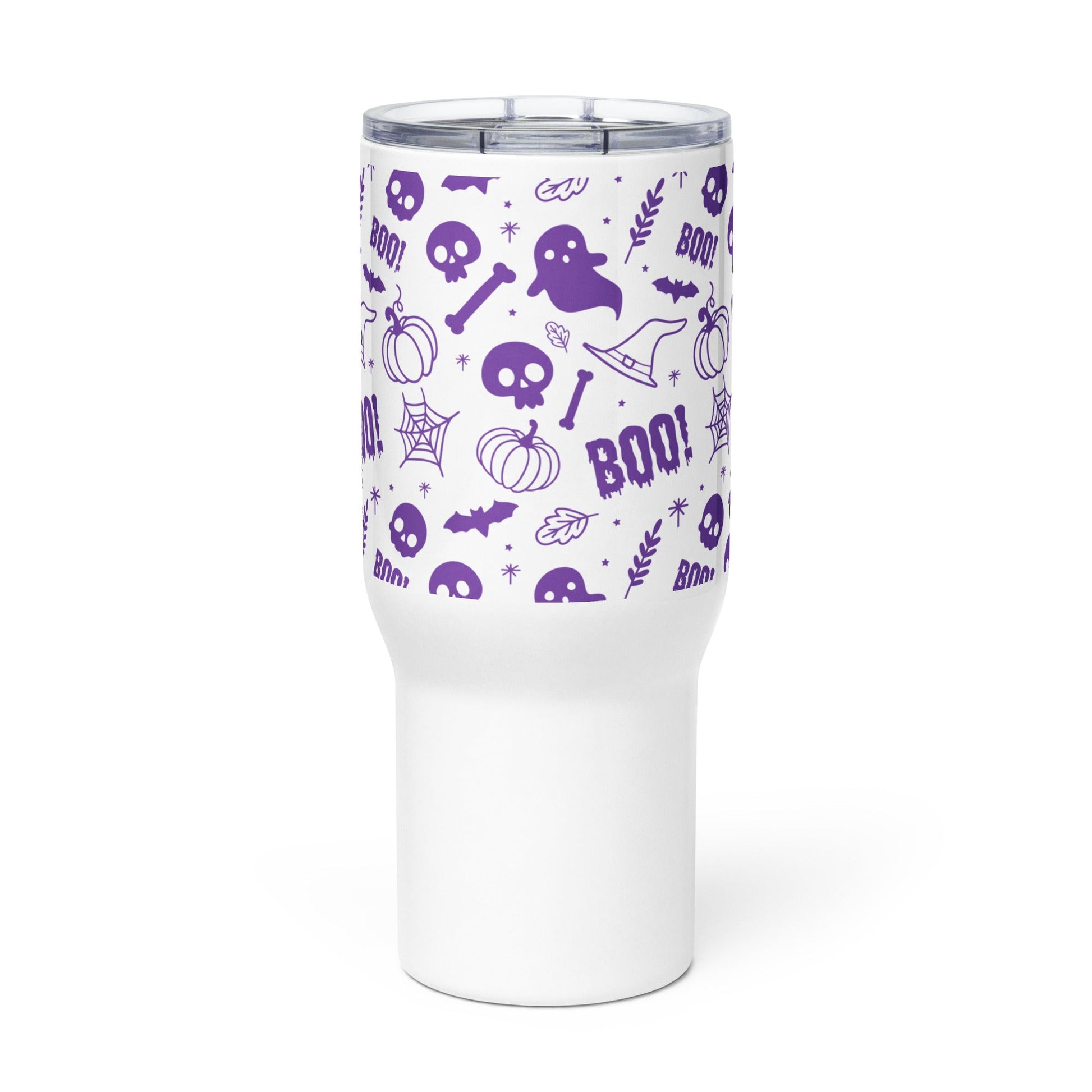 Spooky & Cute Personalized Travel Mugs | Customizable Drinkware On the Go | Travel mug with a handle