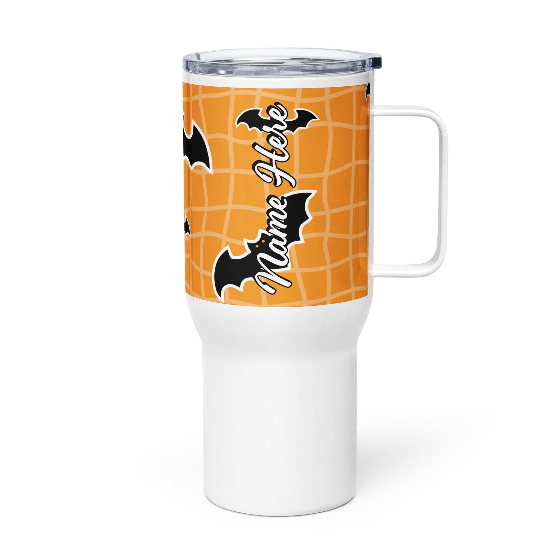 Spooky & Cute Personalized Travel Mugs | Customizable Drinkware On the Go | Travel mug with a handle