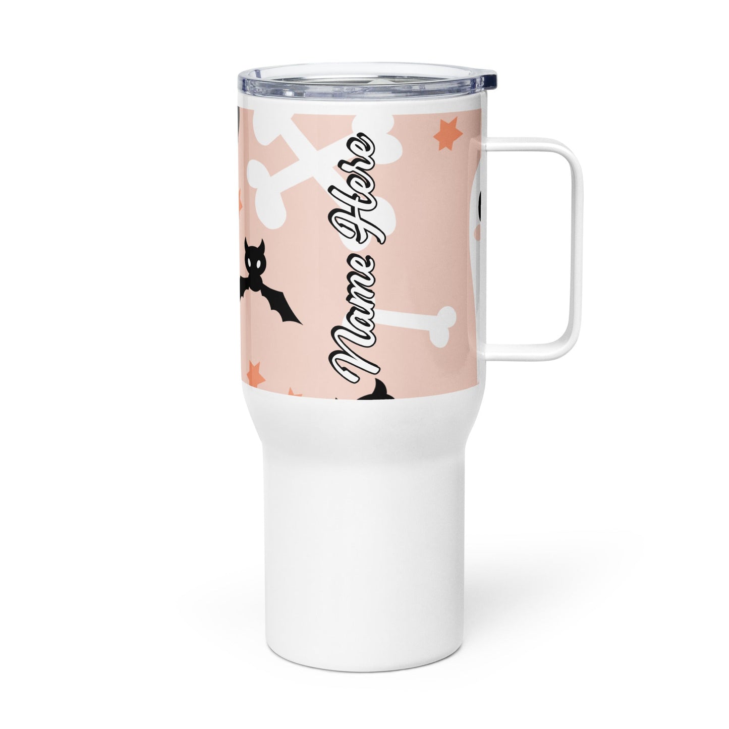 Spooky & Cute Personalized Travel Mugs | Customizable Drinkware On the Go | Travel mug with a handle