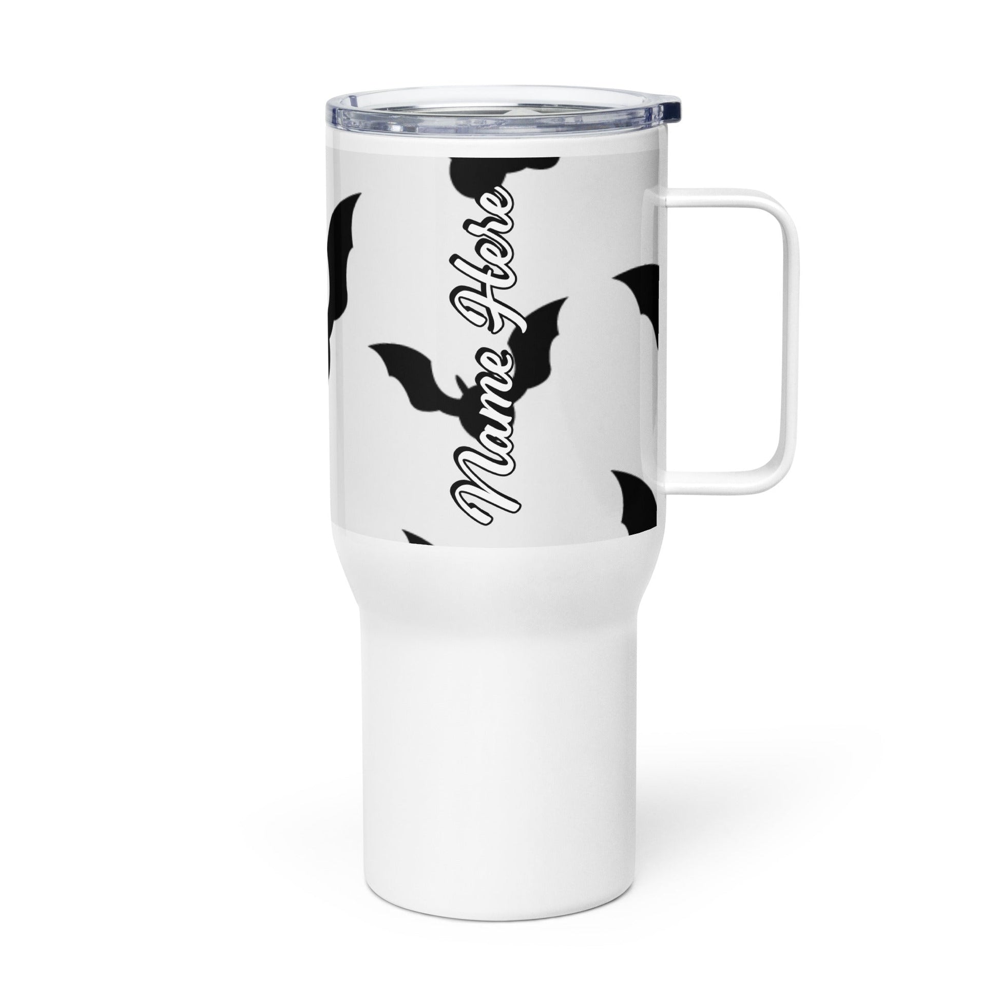 Spooky & Cute Personalized Travel Mugs | Customizable Drinkware On the Go | Travel mug with a handle