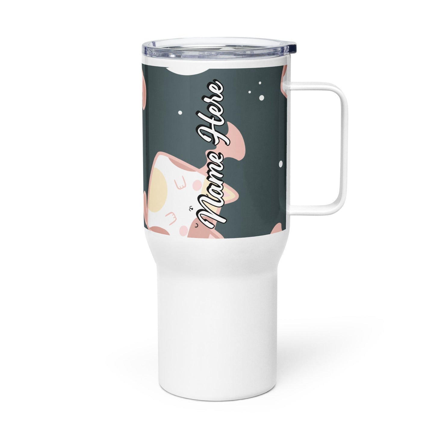 Spooky & Cute Personalized Travel Mugs | Customizable Drinkware On the Go | Travel mug with a handle