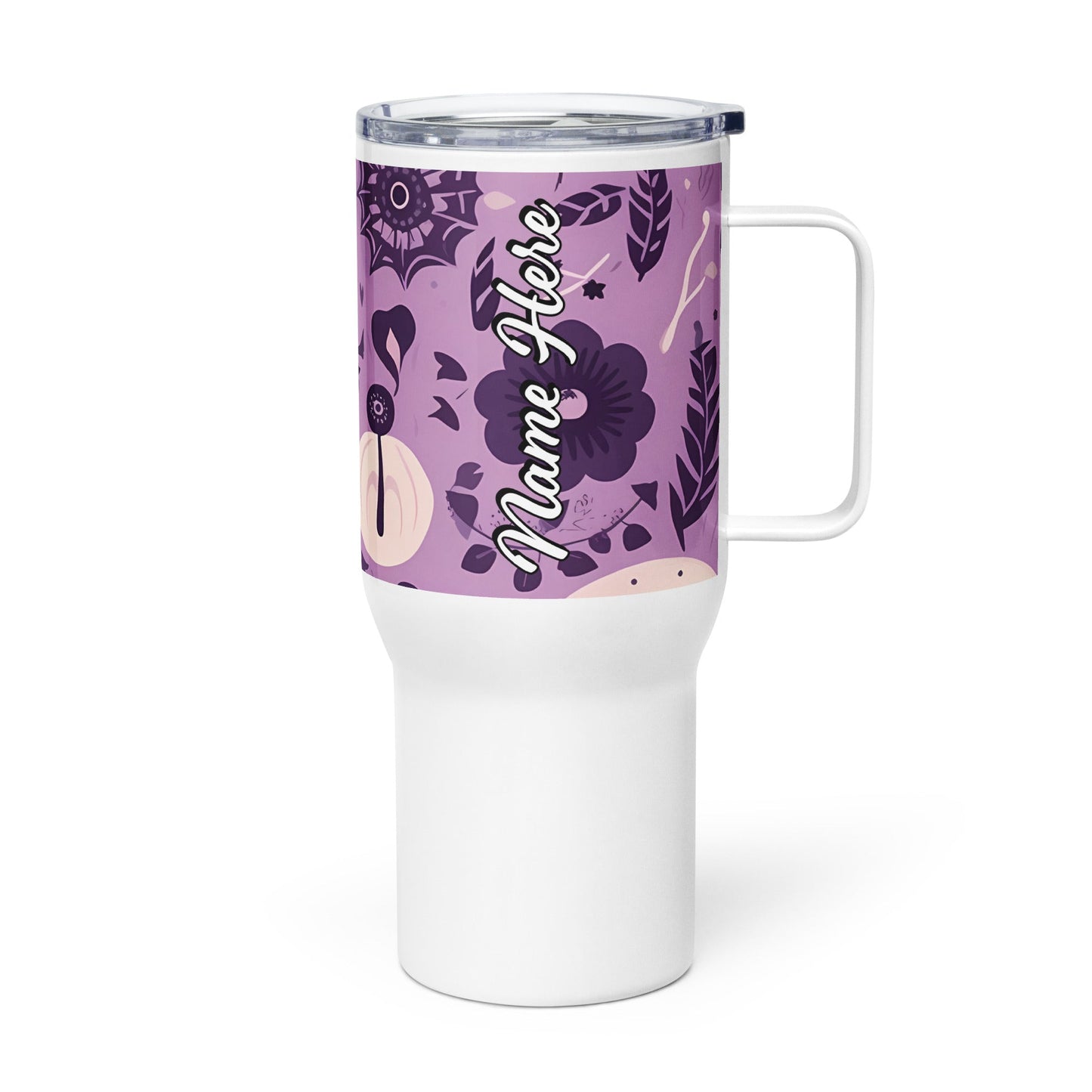 Spooky & Cute Personalized Travel Mugs | Customizable Drinkware On the Go | Travel mug with a handle