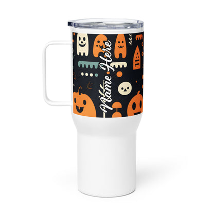 Spooky & Cute Personalized Travel Mugs | Customizable Drinkware On the Go | Travel mug with a handle