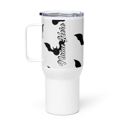 Spooky & Cute Personalized Travel Mugs | Customizable Drinkware On the Go | Travel mug with a handle