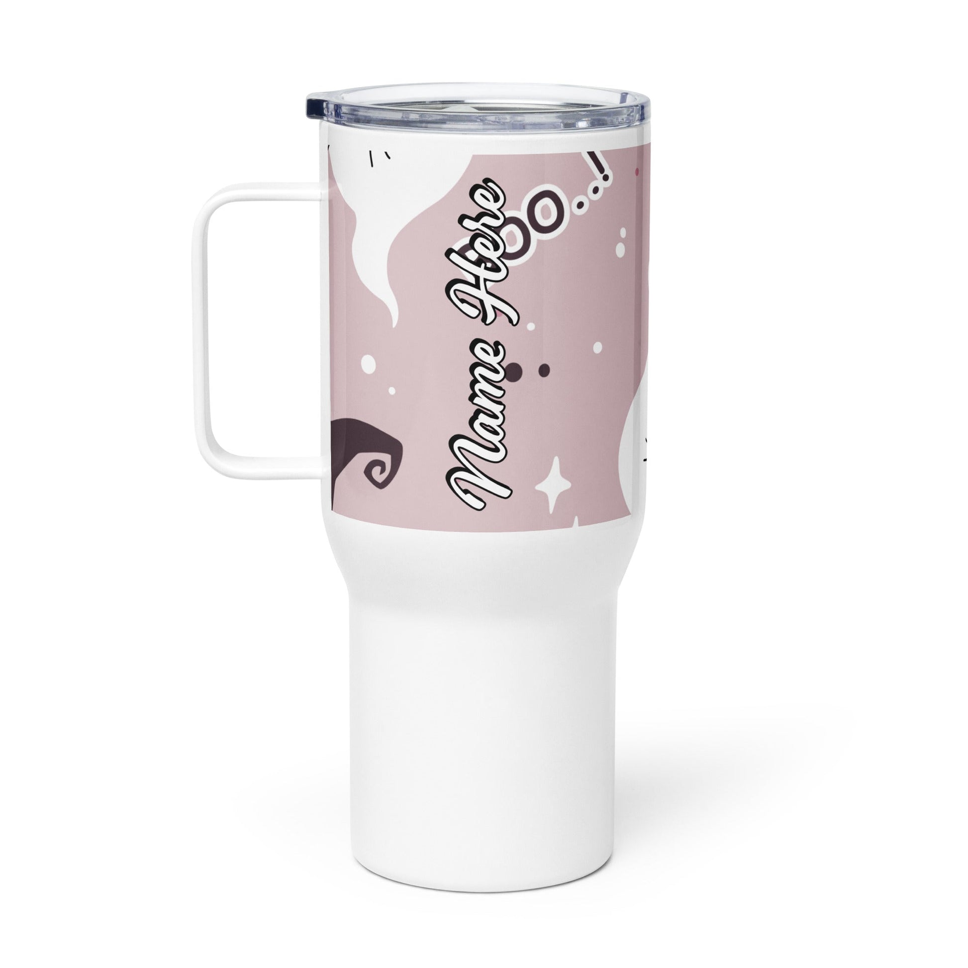 Spooky & Cute Personalized Travel Mugs | Customizable Drinkware On the Go | Travel mug with a handle