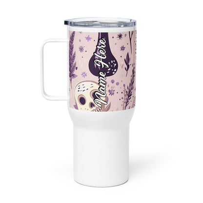 Spooky & Cute Personalized Travel Mugs | Customizable Drinkware On the Go | Travel mug with a handle