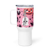 Spooky & Cute Personalized Travel Mugs | Customizable Drinkware On the Go | Travel mug with a handle