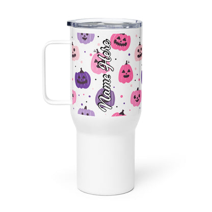 Spooky & Cute Personalized Travel Mugs | Customizable Drinkware On the Go | Travel mug with a handle