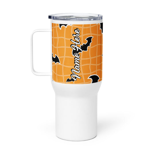 Spooky & Cute Personalized Travel Mugs | Customizable Drinkware On the Go | Travel mug with a handle