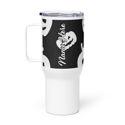 Spooky & Cute Personalized Travel Mugs | Customizable Drinkware On the Go | Travel mug with a handle