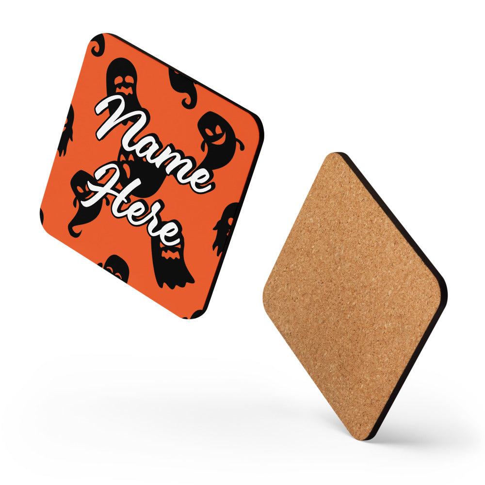 Personalized Halloween Coasters | Wedding, Housewarming Gift | Custom Coaster Set | Extra Thick Coasters | Wedding Favors Coasters